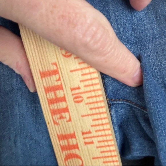 Telepatia Blue Ankle Cropped, Distressed Jeans Sz 13/31 - Picture 4 of 11